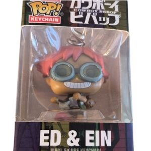 Funko × Cowboy Bebop ED & EIN Pocket POP Keychain, Multicolor.